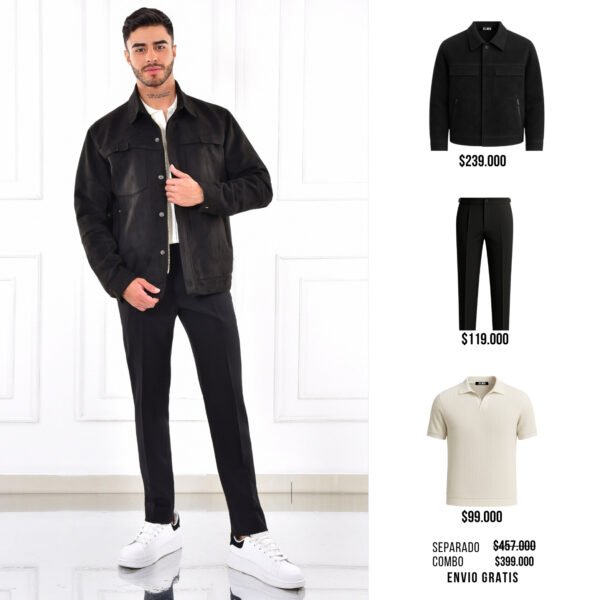 Combo 3 Piezas Alby Negro